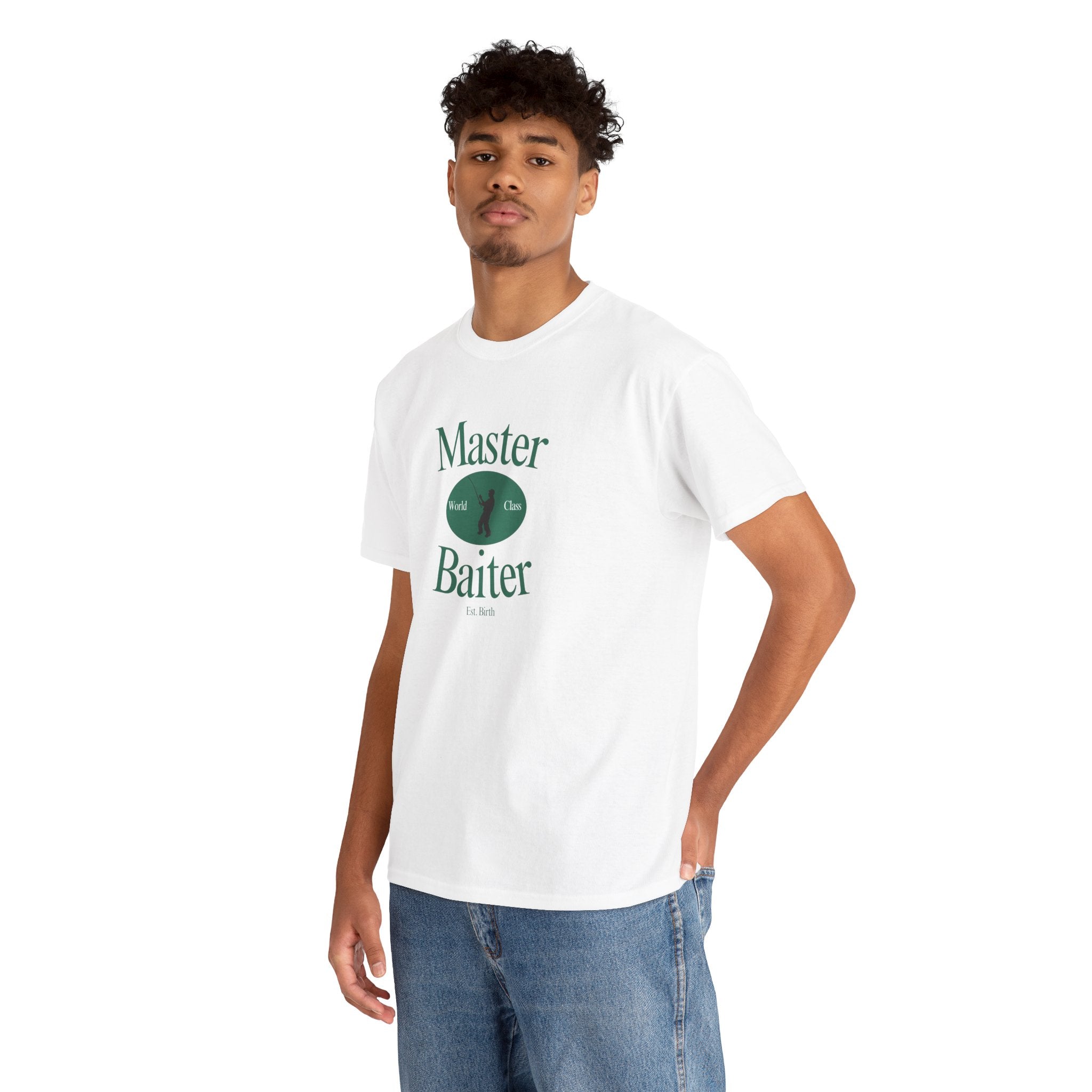 Master Baiter Funny Fishing Tee - Funny Graphic T-Shirt